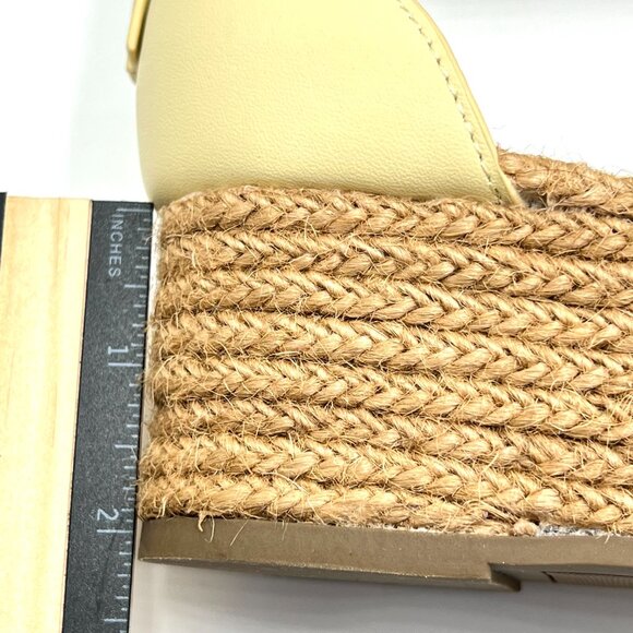 Franco Sarto Womens Size 9.5 Butter Yellow Espadrilles Platform Sandals Shoes - Picture 12 of 14